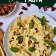 instant pot pumpkin pasta pinterest image