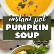 instant pot pumpkin soup pinterest image