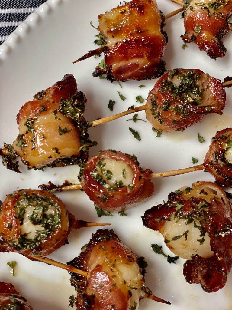 Air Fryer Bacon Wrapped Scallops Tasty Oven