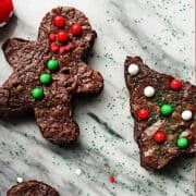 Christmas brownie pinterest image