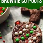 Christmas brownie pinterest image