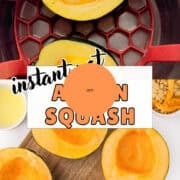 instant pot acorn squash pinterest image