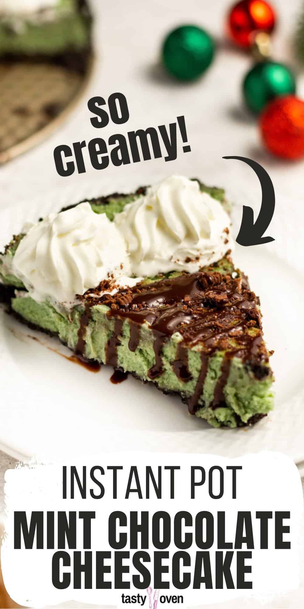 Instant Pot Mint Cheesecake