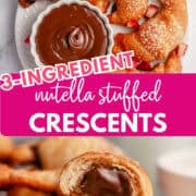 nutella crescent rolls pinterest image