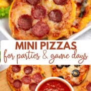 easy mini pizza pinterest image