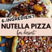 Nutella dessert pizza pinterest image