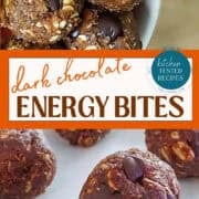 dark chocolate sea salt energy balls pinterest image