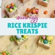 easter egg mini rice krispie treats pinterest