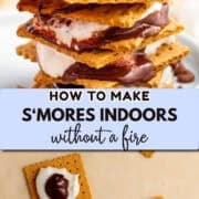 how to make indoor smores pinterest image