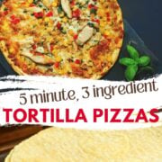 tortilla pizza pinterest image