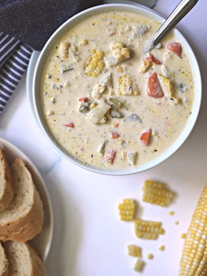 Instant Pot Corn Chowder Recipe Tasty Oven