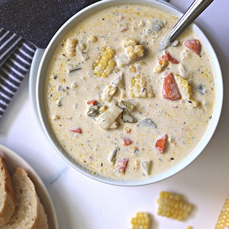 Instant Pot Corn Chowder Recipe Tasty Oven