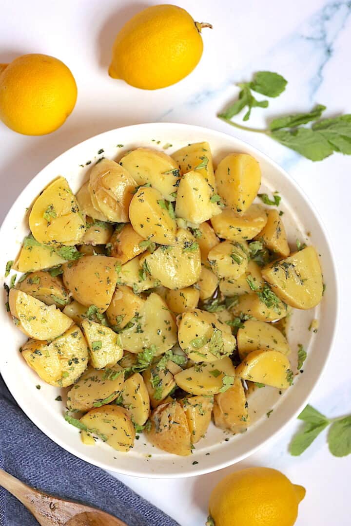 Instant Pot Lemon and Mint Potato Salad Tasty Oven