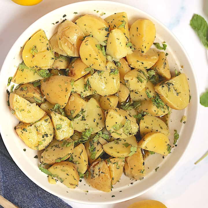 Instant Pot Lemon and Mint Potato Salad – Tasty Oven