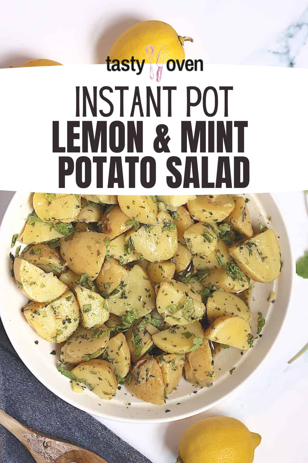 Instant Pot Lemon and Mint Potato Salad