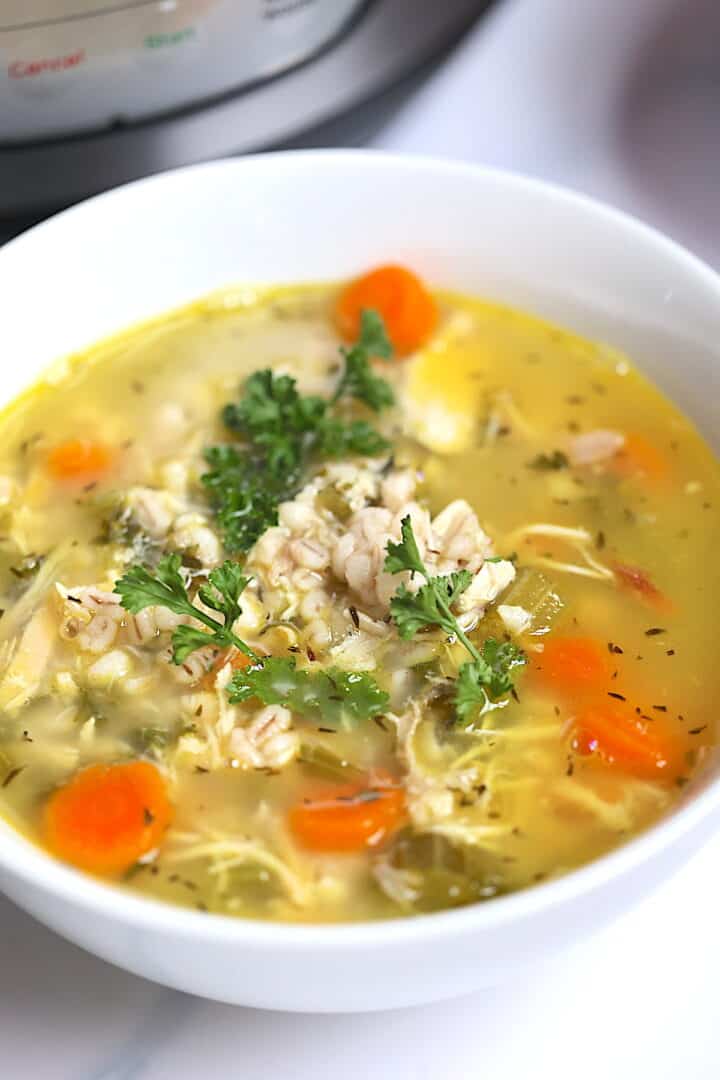 Instant Pot Barley Soup – Tasty Oven