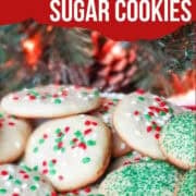 drop style Christmas sugar cookies pinterest image