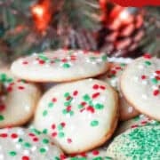 drop style Christmas sugar cookies pinterest image