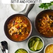 slow cooker taco soup pin