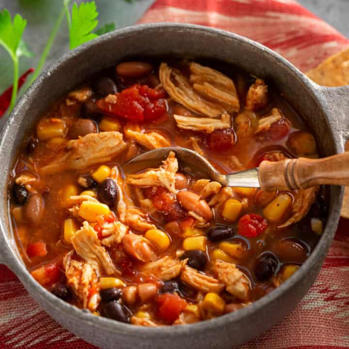 Slow Cooker Taco Soup Tasty Oven