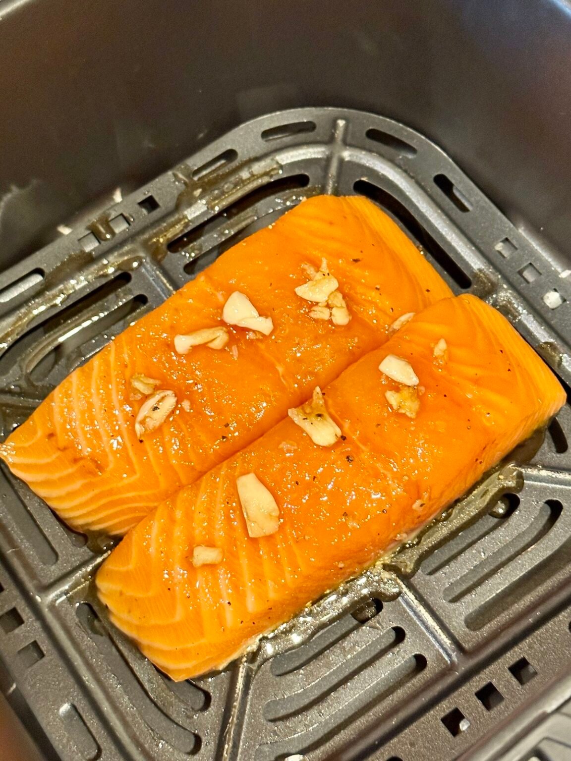 Air Fryer Salmon and Vegetables Tasty Oven