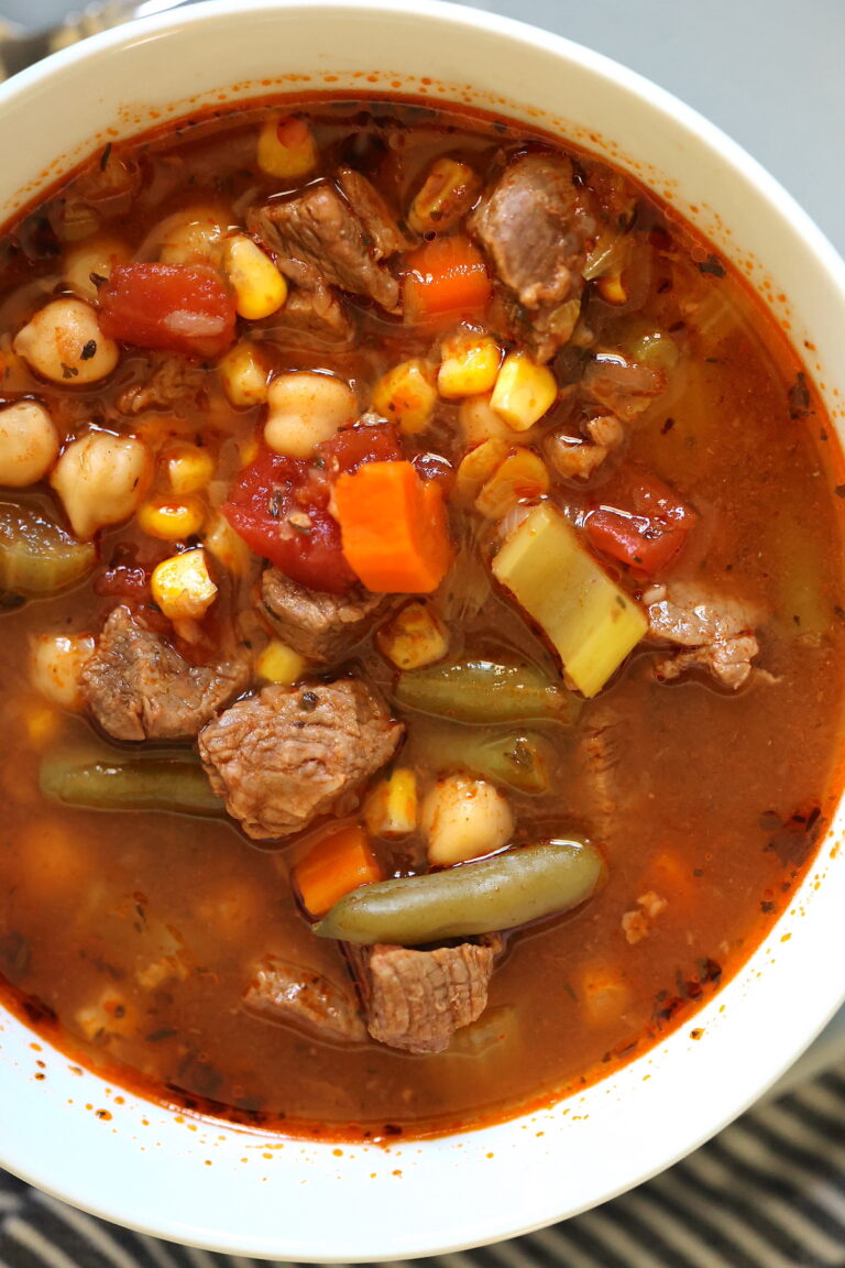 Instant Pot Vegetable Beef Soup Tasty Oven