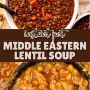 middle eastern lentil soup pinterest image