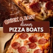 pepperoni pizza boats pinterest image