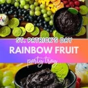 rainbow fruit tray pinterest image