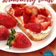 strawberry toast pinterest image