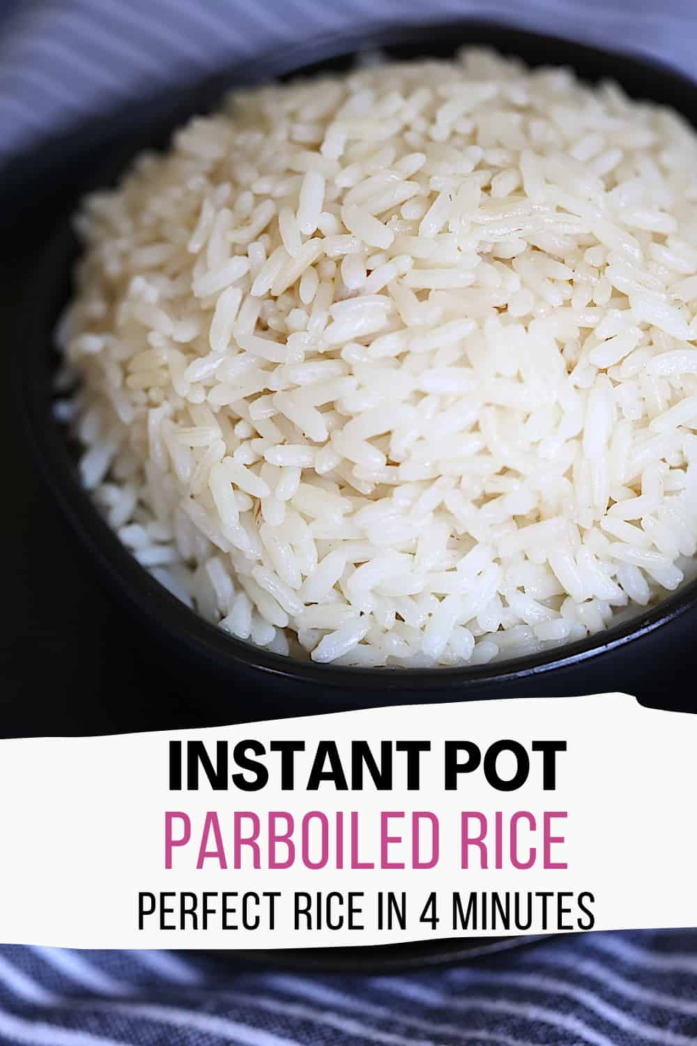 instant pot parboiled rice pin image