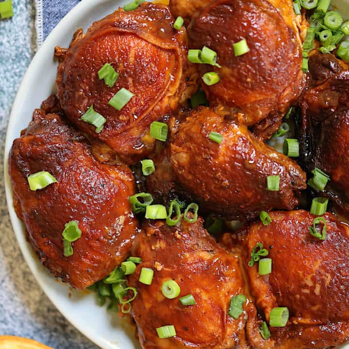 Slow Cooker BBQ Chicken Thighs – Tasty Oven