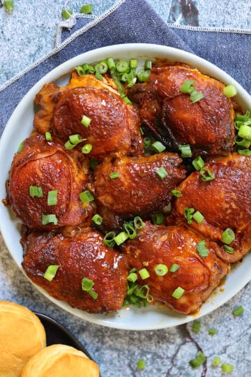 Slow Cooker BBQ Chicken Thighs – Tasty Oven