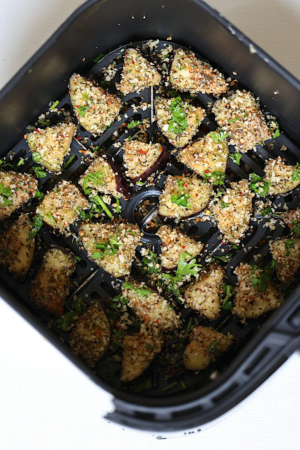 Air Fryer Eggplant with Crispy Herb Seasoning Tasty Oven
