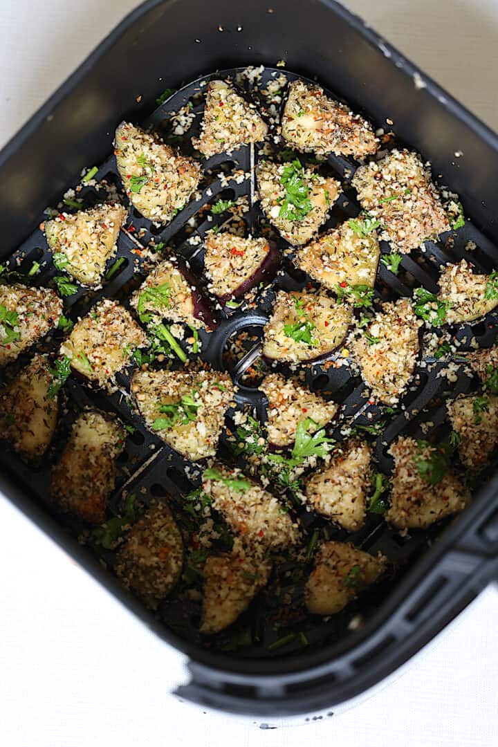 Air Fryer Eggplant with Crispy Herb Seasoning Tasty Oven