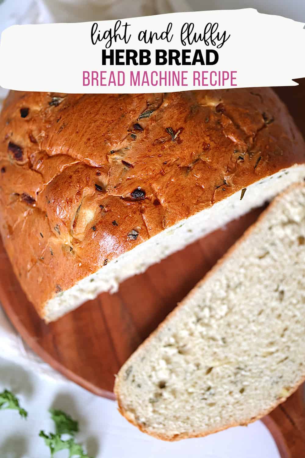 Bread Machine Herb Bread