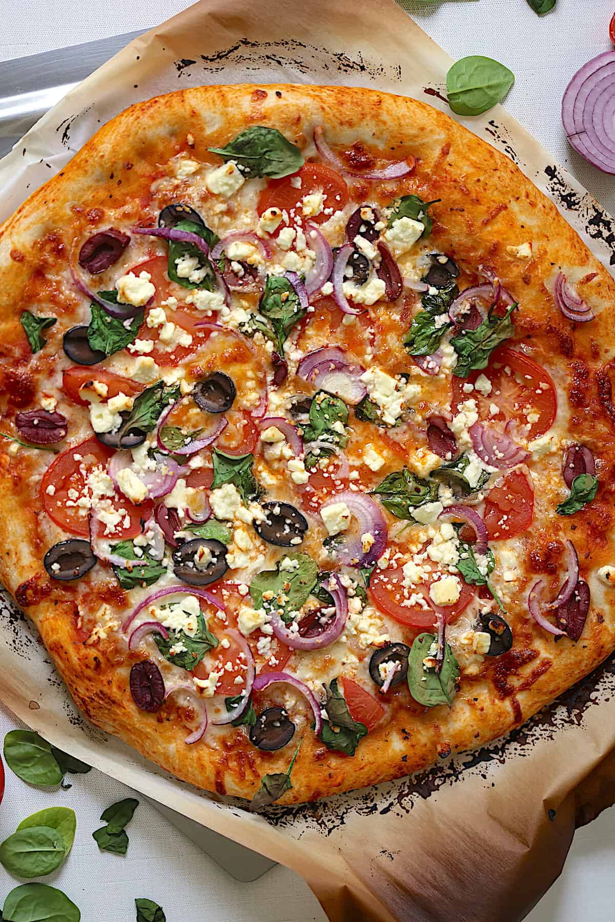 Easy Mediterranean Pizza Recipe Tasty Oven