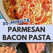 parmesan bacon pasta pinterest image