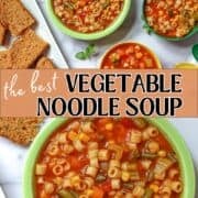 vegetable noodle soup pinterest image