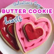 heart butter cookie social media