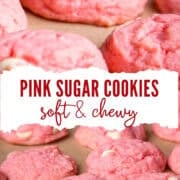 pink sugar cookies pinterest image