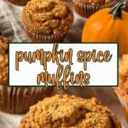 pumpkin spice muffins pinterest image