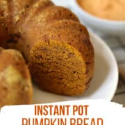 instant pot pumpkin bread pinterest image
