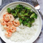 instant pot shrimp and broccoli with rice