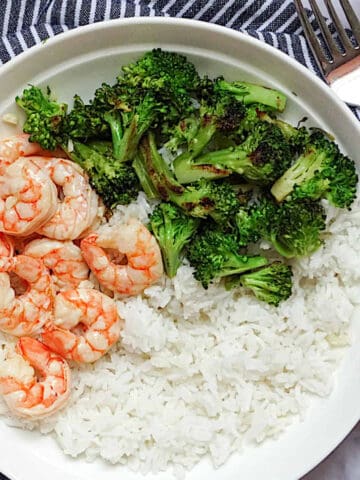 instant pot shrimp and broccoli with rice
