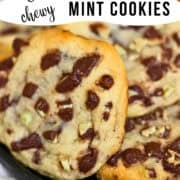 mint chocolate chip cookie pinterest image