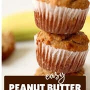 peanut butter muffins pinterest image