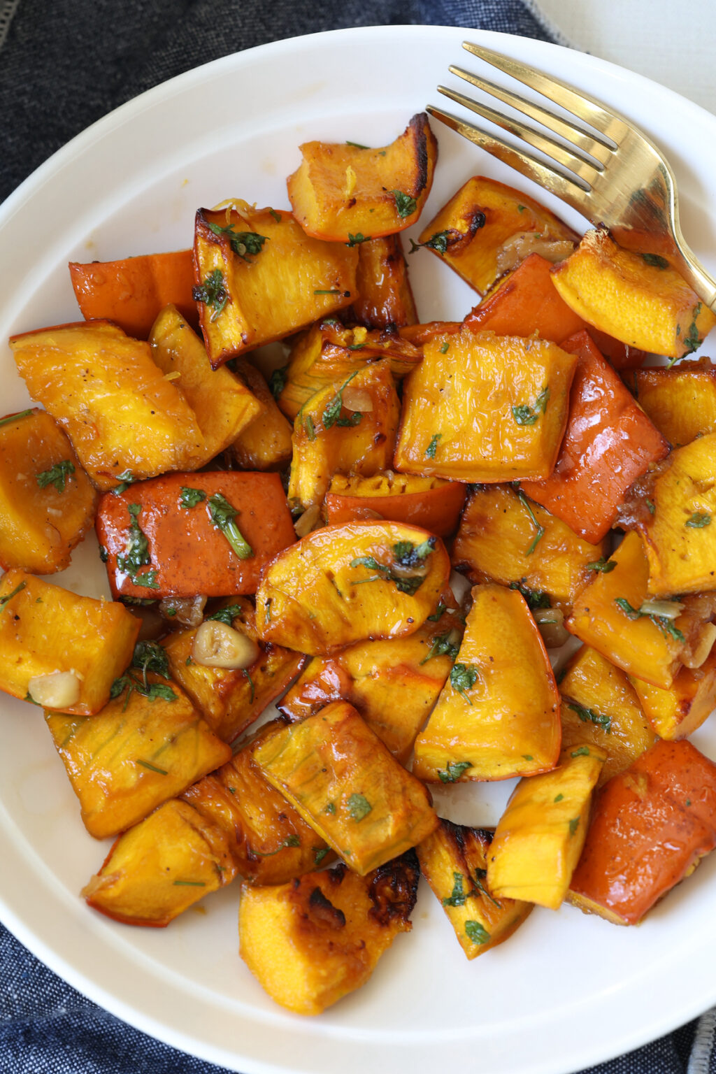 Air Fryer Roasted Pumpkin Cubes Tasty Oven