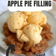 crockpot apple pie filling recipe Pinterest image