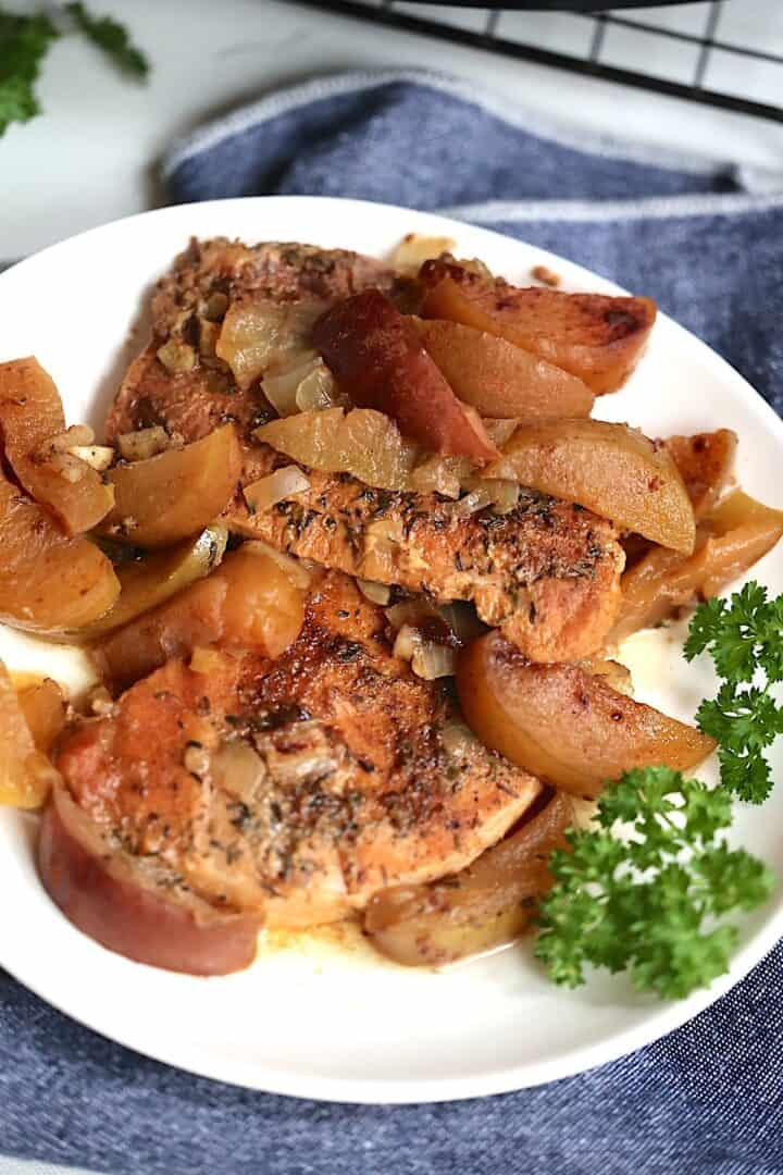 Easy Slow Cooker Pork Chops and Apples Recipe Tasty Oven